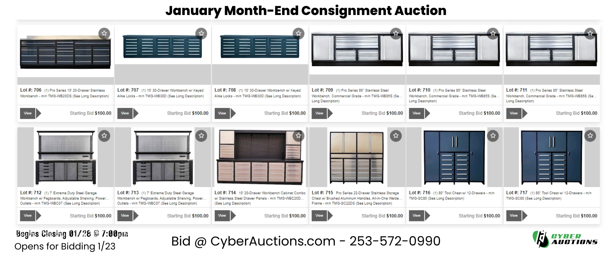 Copy of January Month End Consignment Auction